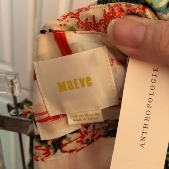 NWT Anthropologie Maeve County Fair Red Checked Skirt, Size 8 - Picture 4 of 9